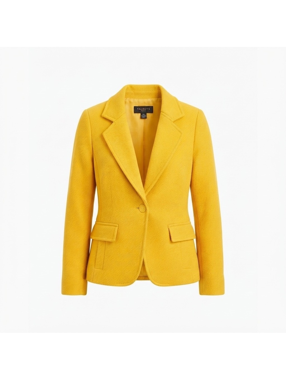 Talbots Petites Mustard Yellow Blazer 8P
